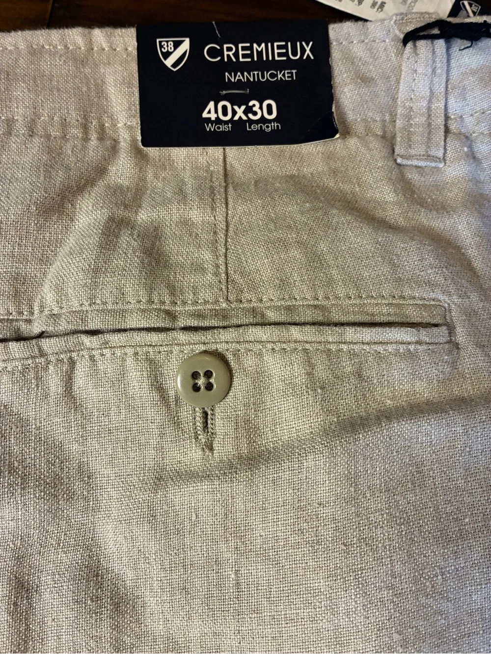 Daniel Cremieux Sedona Linen Chinos in Light Beige